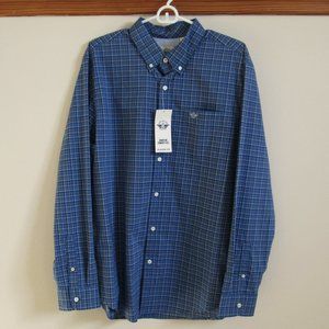 Dockers Plaid Button-Down Shirt Size L NWT
